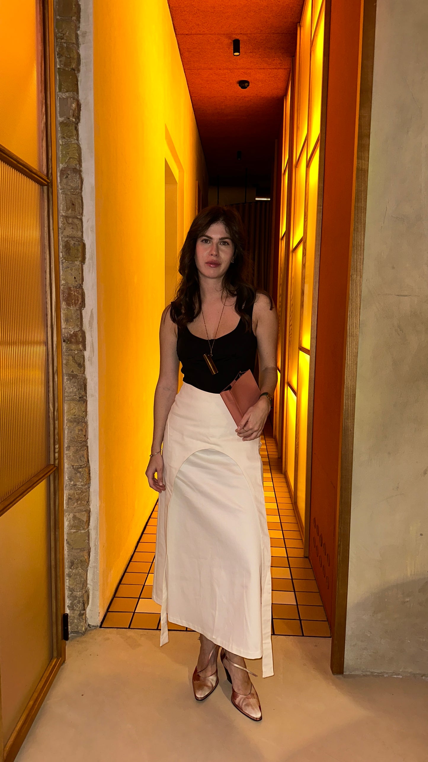 Спідниця з баскою бавовняна молочна IVORY BASQUE