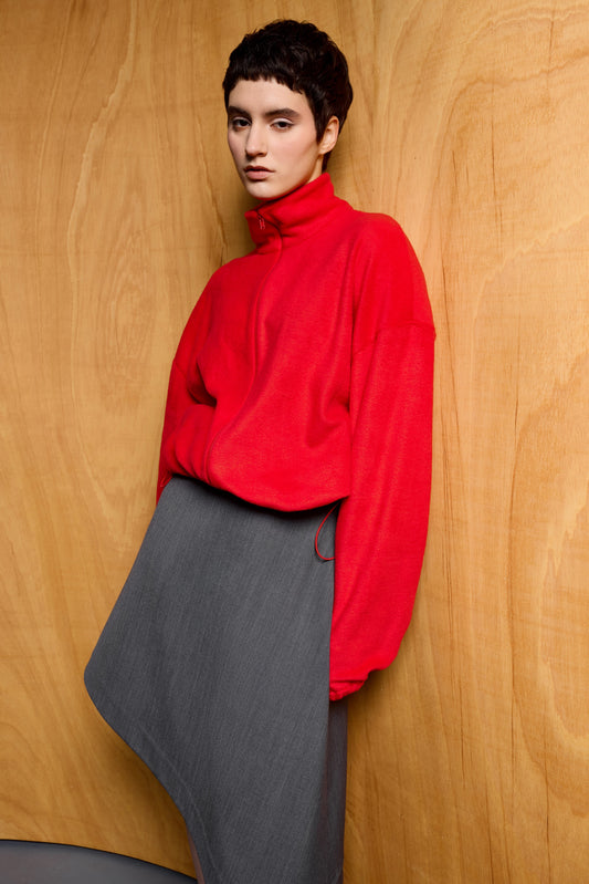 Баска-спідниця сіра з вовни