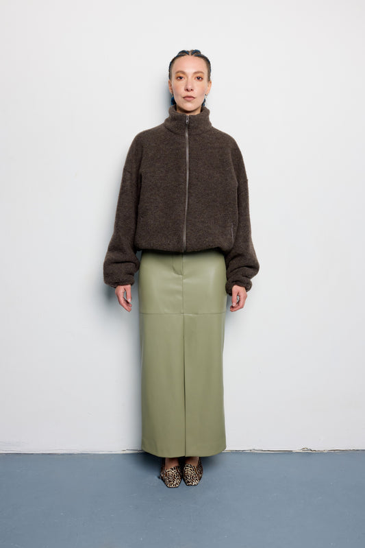 Спідниця з екошкіри