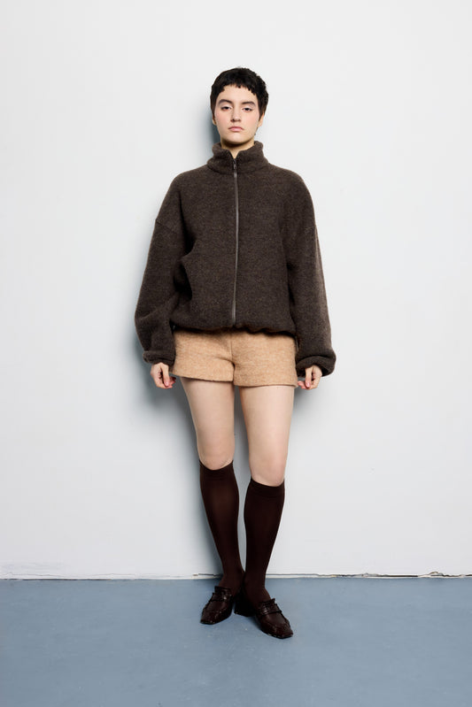 Зіпка шоколадна з вовни