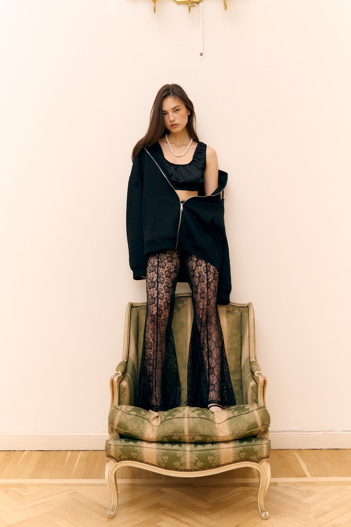 Брюки мереживні чорні BLACK LACE