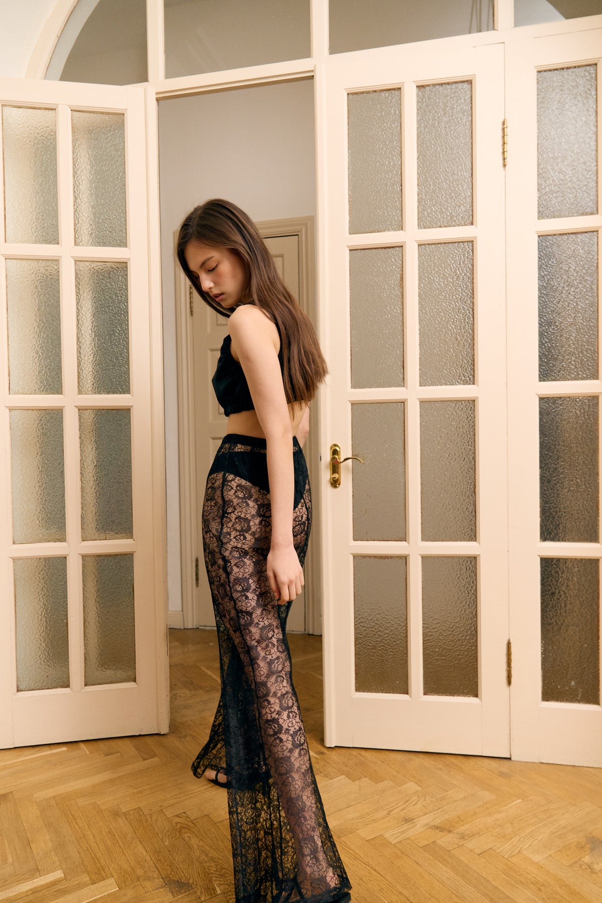 Брюки мереживні чорні BLACK LACE
