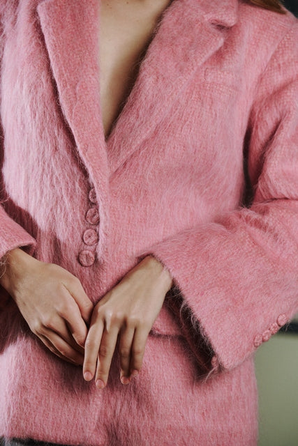 Жакет з альпаки рожевий ROSE AURA JACKET